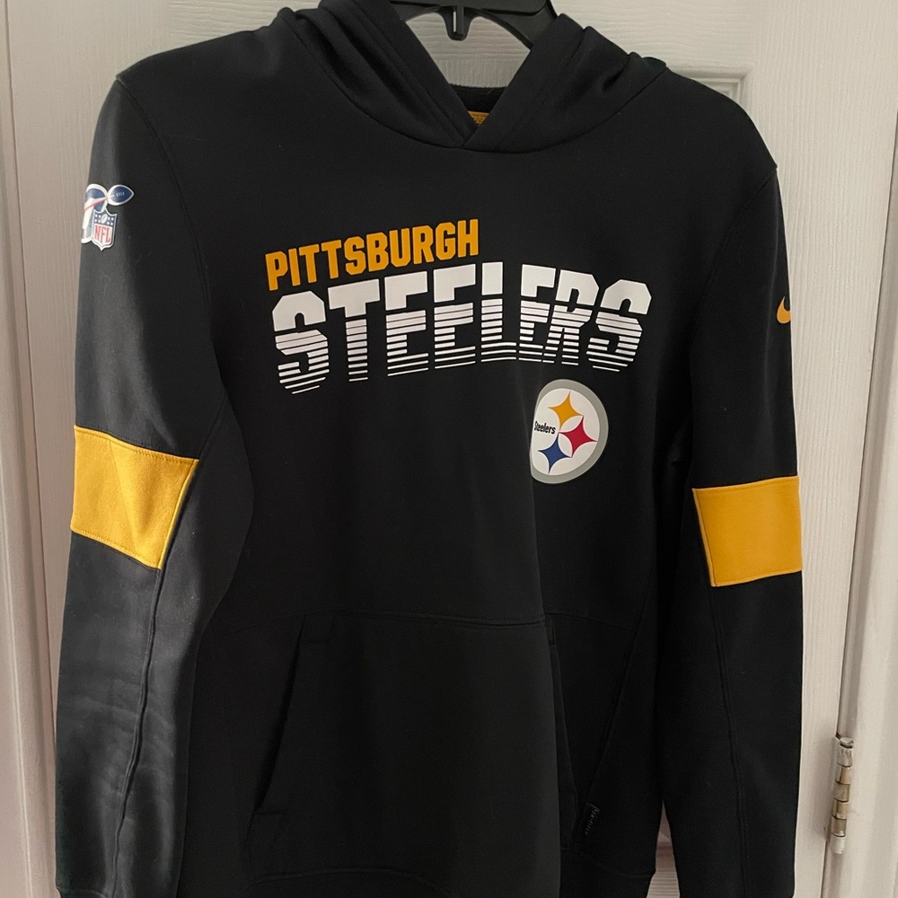 Youth Large Nike Dri Fit Steelers Hoodie